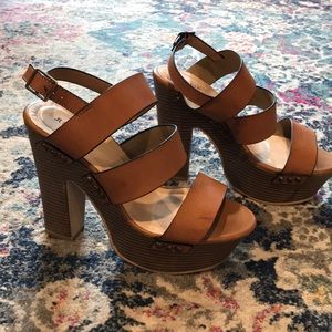 JustFab Chunky Pumps